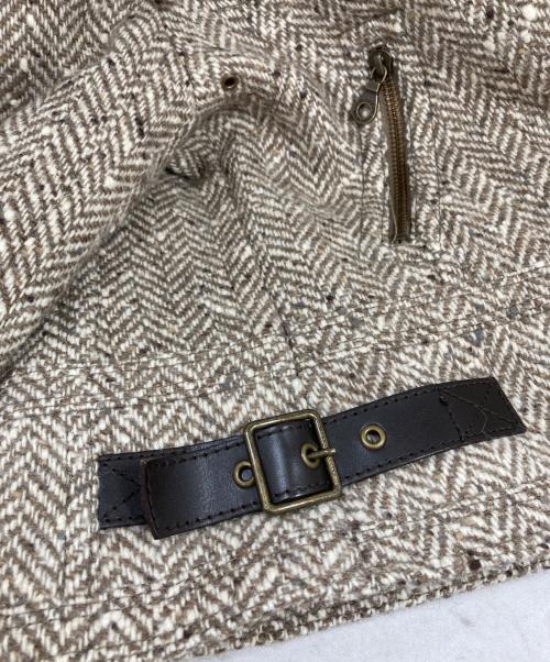 BURBERRY BLUE LABEL（バーバリーロンドンブルーレーベル）BURBERRY BLUE LABEL (バーバリーロンドンブルーレーベル) B-3タイプ ダブルライダース ベージュ サイズ:38の古着・服飾アイテム