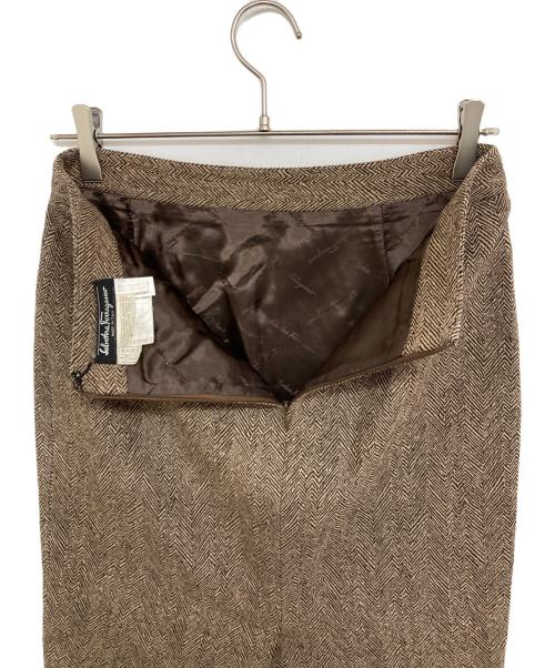Salvatore Ferragamo（サルヴァトーレ フェラガモ）Salvatore Ferragamo (サルヴァトーレ フェラガモ) セットアップ ブラウン サイズ:42の古着・服飾アイテム