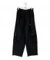ssstein（シュタイン）の古着「W/R/SI DOUBLE WEAVE CARGO POCKET TROUSERS」｜ブラック