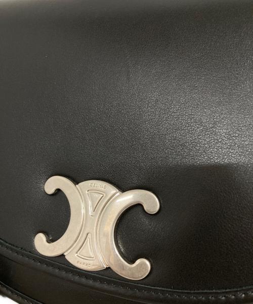 CELINE（セリーヌ）CELINE (セリーヌ) ミディアム ブザス トリオンフ ブラックの古着・服飾アイテム