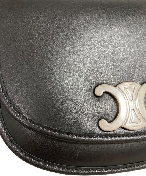 CELINE（セリーヌ）CELINE (セリーヌ) ミディアム ブザス トリオンフ ブラックの古着・服飾アイテム