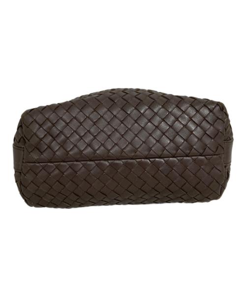 BOTTEGA VENETA（ボッテガベネタ）BOTTEGA VENETA (ボッテガベネタ) イントレチャートポーチ ブラウンの古着・服飾アイテム