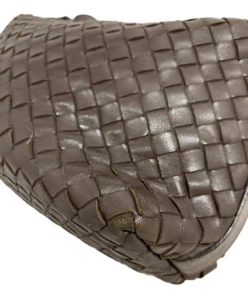 BOTTEGA VENETA（ボッテガベネタ）BOTTEGA VENETA (ボッテガベネタ) イントレチャートポーチ ブラウンの古着・服飾アイテム