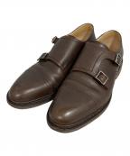 PARABOOT×BEAMS Fパラブーツ×ビームスエフ）の古着「ダブルモンクストラップレザーシューズ」｜ブラウン