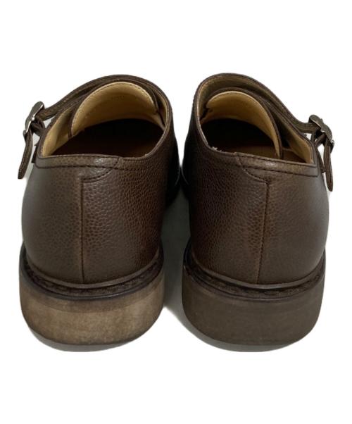 PARABOOT（パラブーツ）PARABOOT (パラブーツ) BEAMS F (ビームスエフ) ダブルモンクストラップレザーシューズ ブラウン サイズ:8の古着・服飾アイテム