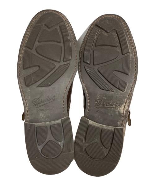 PARABOOT（パラブーツ）PARABOOT (パラブーツ) BEAMS F (ビームスエフ) ダブルモンクストラップレザーシューズ ブラウン サイズ:8の古着・服飾アイテム
