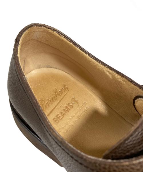 PARABOOT（パラブーツ）PARABOOT (パラブーツ) BEAMS F (ビームスエフ) ダブルモンクストラップレザーシューズ ブラウン サイズ:8の古着・服飾アイテム