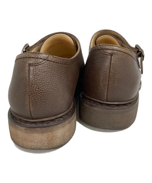 PARABOOT（パラブーツ）PARABOOT (パラブーツ) BEAMS F (ビームスエフ) ダブルモンクストラップレザーシューズ ブラウン サイズ:8の古着・服飾アイテム