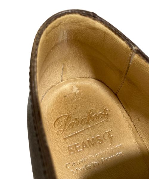 PARABOOT（パラブーツ）PARABOOT (パラブーツ) BEAMS F (ビームスエフ) ダブルモンクストラップレザーシューズ ブラウン サイズ:8の古着・服飾アイテム