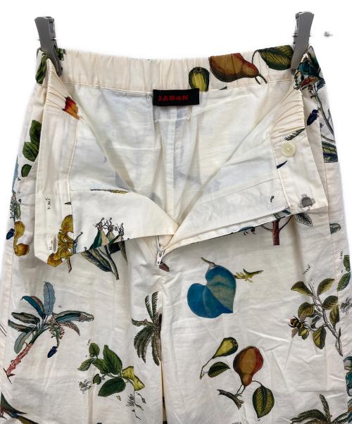 CABAN（キャバン）CABAN (キャバン) コットン ボタニカルプリントワイドパンツ ベージュ サイズ:Sの古着・服飾アイテム