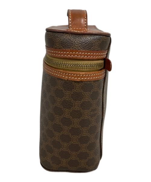 CELINE（セリーヌ）CELINE (セリーヌ) マカダム柄ポーチ ブラウンの古着・服飾アイテム