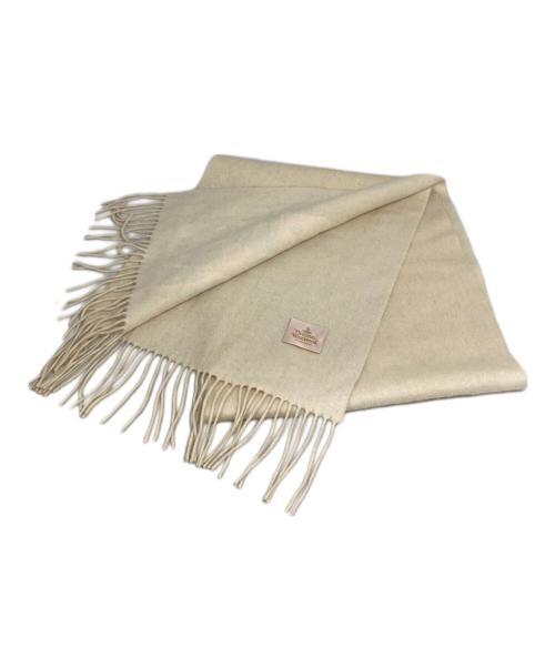 Vivienne Westwood（ヴィヴィアンウエストウッド）Vivienne Westwood (ヴィヴィアンウエストウッド) バンビプリントマフラー ベージュの古着・服飾アイテム