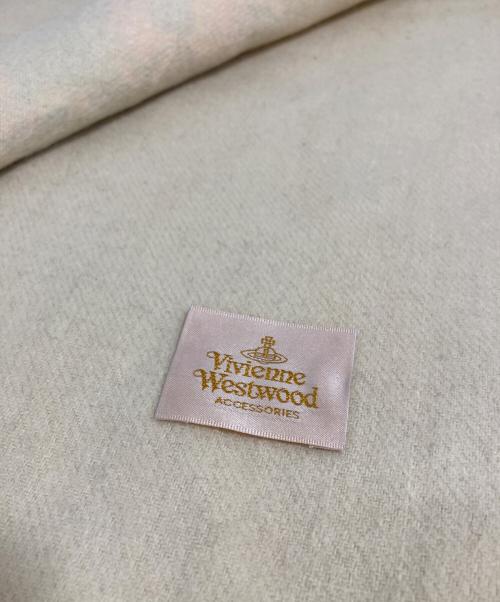 Vivienne Westwood（ヴィヴィアンウエストウッド）Vivienne Westwood (ヴィヴィアンウエストウッド) バンビプリントマフラー ベージュの古着・服飾アイテム