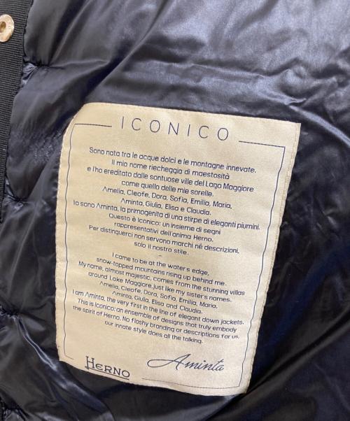 HERNO（ヘルノ）HERNO (ヘルノ) 七分袖ダウンジャケット ブラック サイズ:42の古着・服飾アイテム