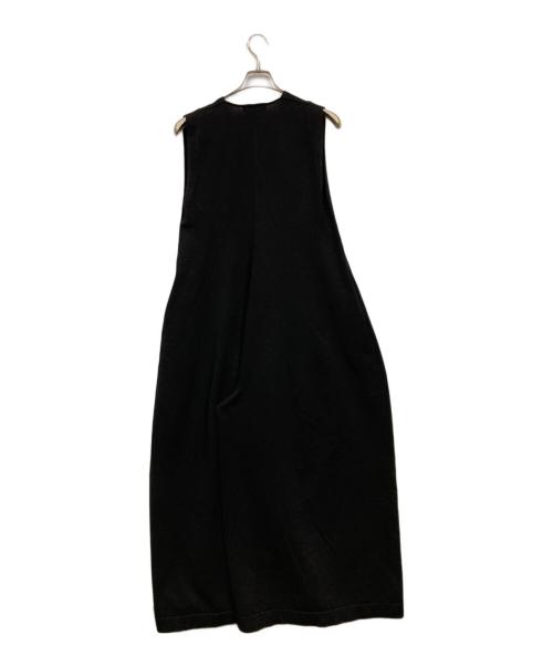 ETRE TOKYO（エトレトウキョウ）ETRE TOKYO (エトレトウキョウ) フロントボタンニットオールインワン ブラック サイズ:Mの古着・服飾アイテム