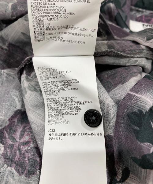 MM6 Maison Margiela（エムエムシックスメゾンマルジェラ）MM6 Maison Margiela (エムエムシックスメゾンマルジェラ) 花総柄アシンメトリーブラウス パープル サイズ:38の古着・服飾アイテム