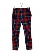 Vivienne Westwood RED LABELヴィヴィアンウエストウッドレッドレーベル）の古着「変形チェックパンツ」｜レッド