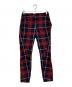 Vivienne Westwood RED LABEL（ヴィヴィアンウエストウッドレッドレーベル）の古着「変形チェックパンツ」｜レッド