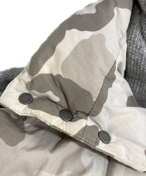 MONCLER（モンクレール）MONCLER (モンクレール) ニット切替ダウンジャケット グレー サイズ:3の古着・服飾アイテム