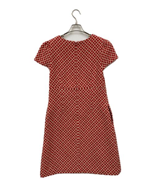 M'S GRACY（エムズグレイシー）M'S GRACY (エムズグレイシー) 花柄ワンピース レッド サイズ:40の古着・服飾アイテム