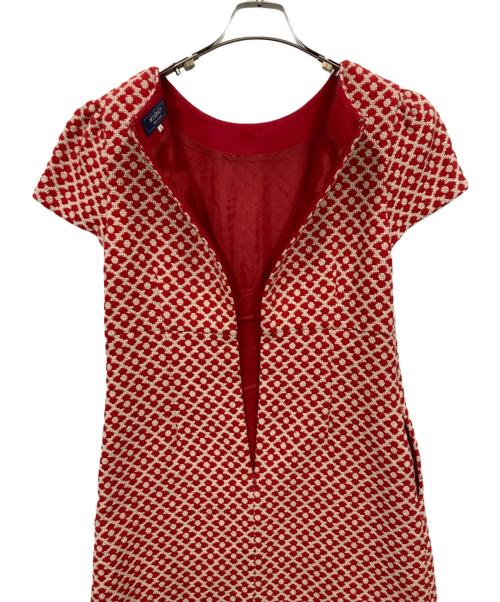 M'S GRACY（エムズグレイシー）M'S GRACY (エムズグレイシー) 花柄ワンピース レッド サイズ:40の古着・服飾アイテム