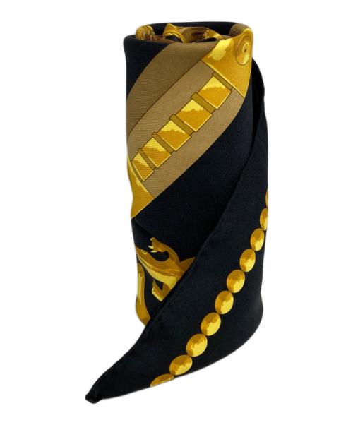 HERMES（エルメス）HERMES (エルメス) シルクスカーフ ブラックの古着・服飾アイテム