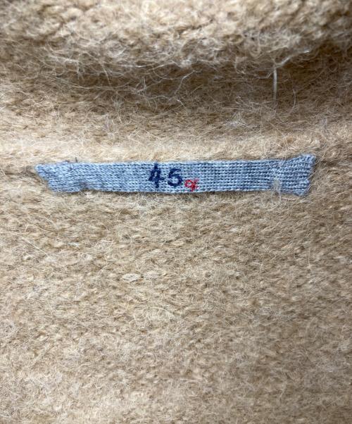45R（フォーティファイブ・アール）45R (フォーティファイブ・アール) アルパカ縮絨フードコート ベージュの古着・服飾アイテム
