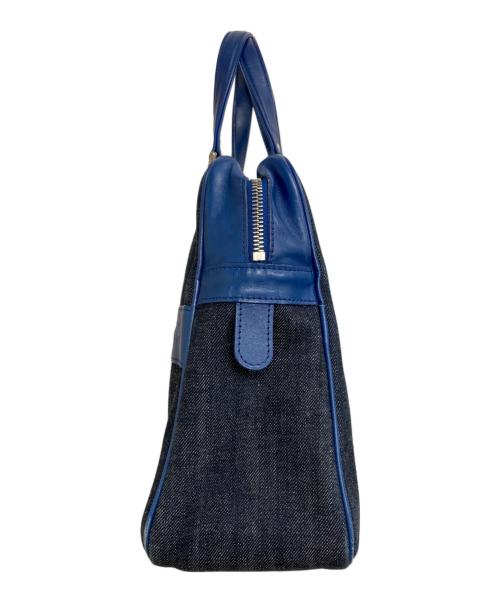 JACQUES LE CORRE（ジャックルコー）JACQUES LE CORRE (ジャックルコー) リスボン デニム×ネイビー 2way ハンドバッグ ネイビーの古着・服飾アイテム