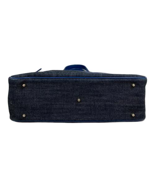 JACQUES LE CORRE（ジャックルコー）JACQUES LE CORRE (ジャックルコー) リスボン デニム×ネイビー 2way ハンドバッグ ネイビーの古着・服飾アイテム