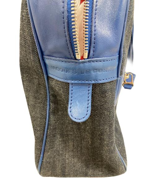 JACQUES LE CORRE（ジャックルコー）JACQUES LE CORRE (ジャックルコー) リスボン デニム×ネイビー 2way ハンドバッグ ネイビーの古着・服飾アイテム