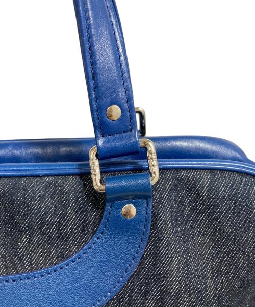JACQUES LE CORRE（ジャックルコー）JACQUES LE CORRE (ジャックルコー) リスボン デニム×ネイビー 2way ハンドバッグ ネイビーの古着・服飾アイテム