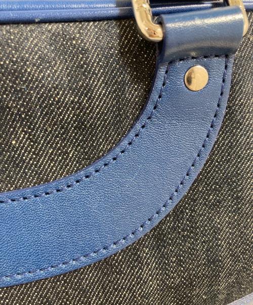 JACQUES LE CORRE（ジャックルコー）JACQUES LE CORRE (ジャックルコー) リスボン デニム×ネイビー 2way ハンドバッグ ネイビーの古着・服飾アイテム