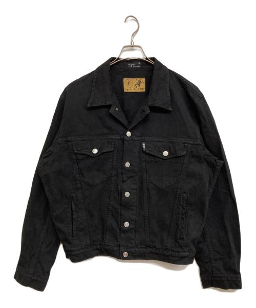 agnes b homme（アニエスベーオム）agnes b homme (アニエスベーオム) デニムジャケット ブラック サイズ:1の古着・服飾アイテム