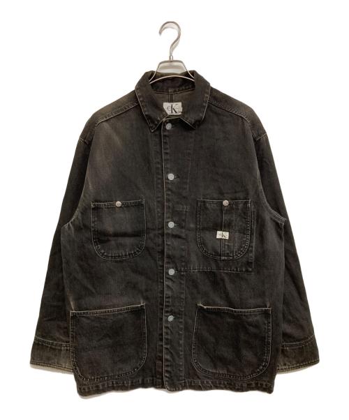 Calvin Klein（カルバンクライン）Calvin Klein (カルバンクライン) カバーオール ブラック サイズ:Mの古着・服飾アイテム