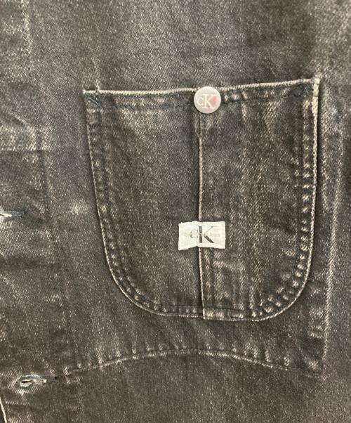 Calvin Klein（カルバンクライン）Calvin Klein (カルバンクライン) カバーオール ブラック サイズ:Mの古着・服飾アイテム