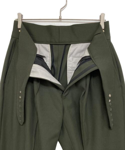 RAINMAKER（レインメーカー）RAINMAKER (レインメーカー) STUD BUTTON GURKHA TROUSERS グリーン サイズ:3（44）の古着・服飾アイテム
