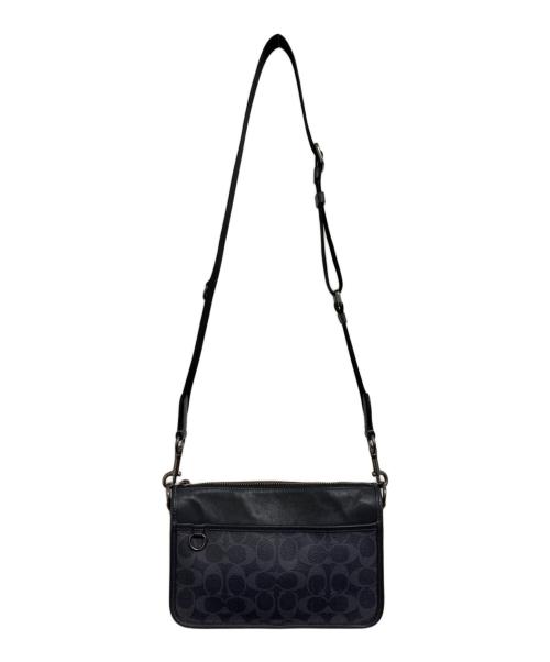 COACH（コーチ）COACH (コーチ) シグネチャーショルダーバッグ ネイビーの古着・服飾アイテム