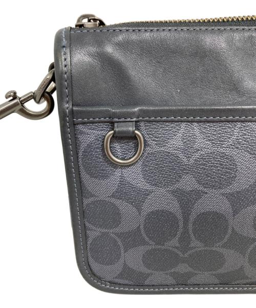 COACH（コーチ）COACH (コーチ) シグネチャーショルダーバッグ ネイビーの古着・服飾アイテム