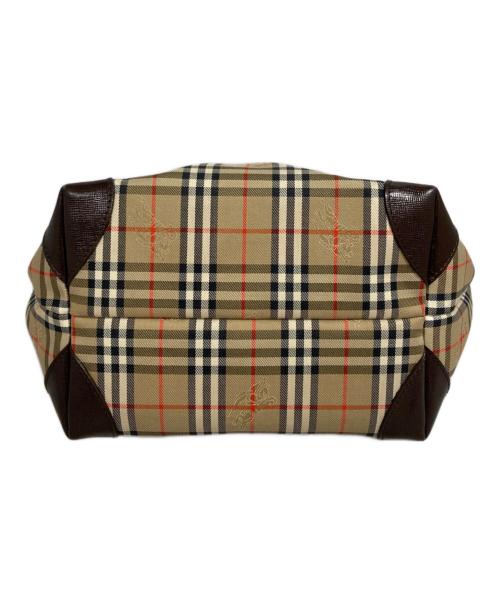 BURBERRY（バーバリー）BURBERRY (バーバリー) ノバチェックハンドバッグ ブラウンの古着・服飾アイテム