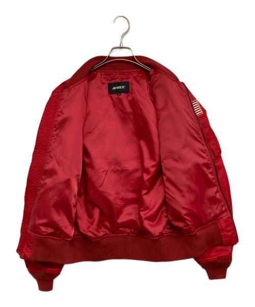AVIREX（アヴィレックス）AVIREX (アヴィレックス) ブルゾン レッド サイズ:Mの古着・服飾アイテム