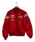AVIREX（アヴィレックス）の古着「ブルゾン」｜レッド