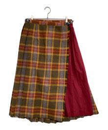 O'NEIL OF DUBLIN（オニールオブダブリン）の古着「チェックスカート」｜レッド