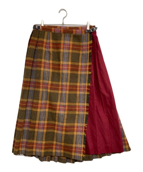 O'NEIL OF DUBLIN（オニールオブダブリン）O'NEIL OF DUBLIN (オニールオブダブリン) チェックスカート レッド サイズ:42の古着・服飾アイテム