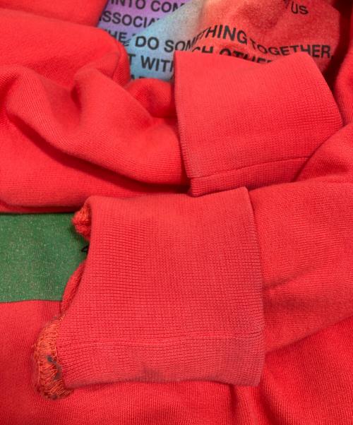 MSGM（エムエスジーエム）MSGM (エムエスジーエム) プリントパーカー レッド サイズ:Mの古着・服飾アイテム