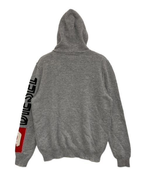 DIESEL（ディーゼル）DIESEL (ディーゼル) ニットパーカー グレー サイズ:M 未使用品の古着・服飾アイテム