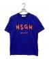MSGM（エムエスジーエム）の古着「ブランドロゴTシャツ」｜ネイビー