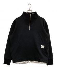 HUGO（ヒューゴ ボス）の古着「ハーフジップスウェット」｜ブラック