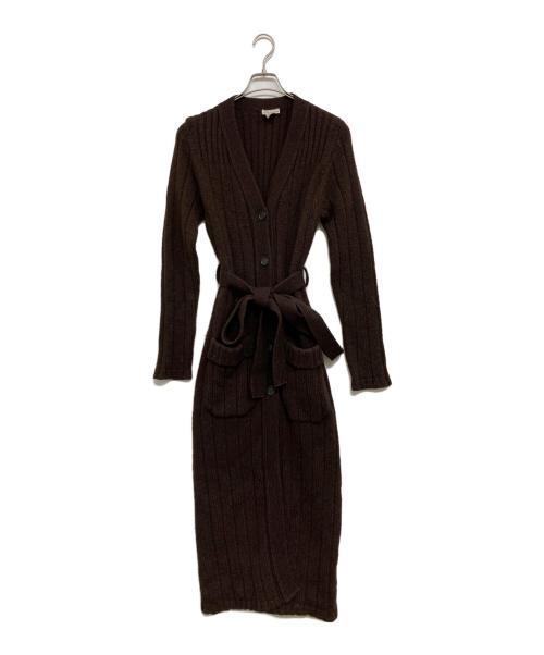 DRIES VAN NOTEN（ドリスヴァンノッテン）DRIES VAN NOTEN (ドリスヴァンノッテン) ロングカーディガン ブラウン サイズ:Sの古着・服飾アイテム