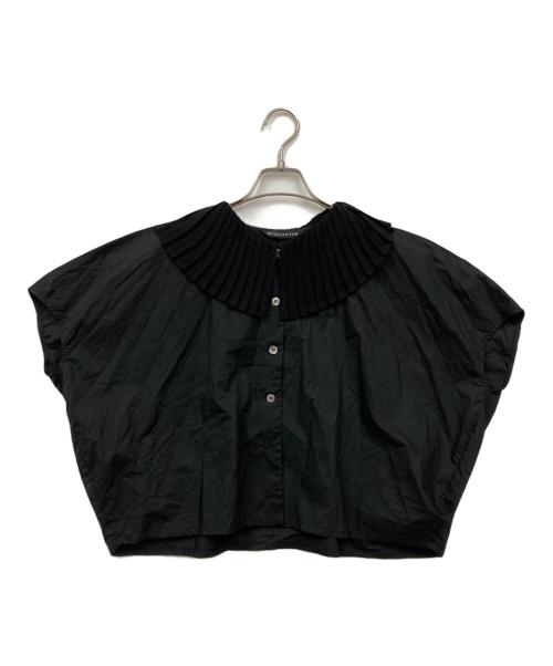 mizuiro-ind（ミズイロインド）mizuiro-ind (ミズイロインド) pleats collar shirts ブラック サイズ:表記無しの古着・服飾アイテム