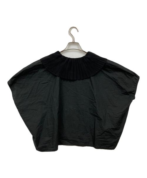 mizuiro-ind（ミズイロインド）mizuiro-ind (ミズイロインド) pleats collar shirts ブラック サイズ:表記無しの古着・服飾アイテム